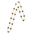 VAN CLEEF & ARPELS TIGER'S EYE QUARTZ 'VINTAGE ALHAMBRA' NECKLACE - Auction prices