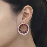 RUBY AND DIAMOND EARRINGS - фото 3