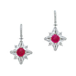 RUBY AND DIAMOND EARRINGS