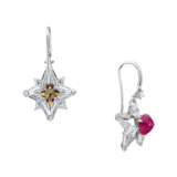 RUBY AND DIAMOND EARRINGS - photo 2