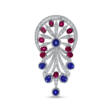 NO RESERVE – STAR RUBY, STAR SAPPHIRE AND DIAMOND BROOCH/PENDANT - Prix ​​des enchères