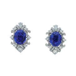 SAPPHIRE AND DIAMOND EARRINGS