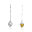 COLOURED DIAMOND AND DIAMOND EARRINGS - Аукционные цены