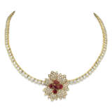 VAN CLEEF & ARPELS GROUP OF DIAMOND AND RUBY JEWELLERY - photo 7