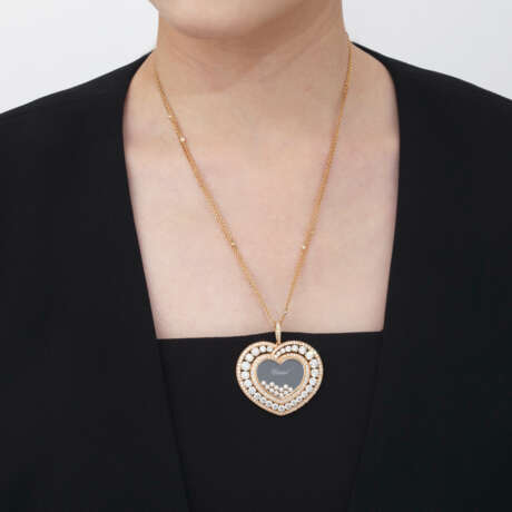 CHOPARD DIAMOND 'HAPPY DIAMONDS' PENDENT NECKLACE - photo 5