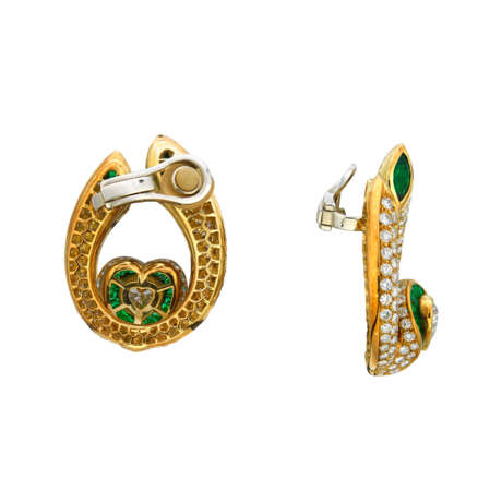 NO RESERVE - GROUP OF DIAMOND AND EMERALD JEWELLERY - Foto 6