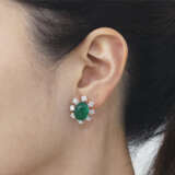 NO RESERVE – SET OF EMERALD AND DIAMOND JEWELLERY - Foto 8