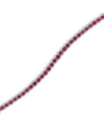 Thailand. RUBY AND DIAMOND BRACELET