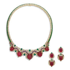 MAUBOUSSIN SET OF MULTI-GEM JEWELLERY