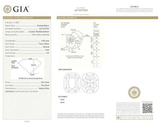 NO RESERVE - COLOURED DIAMOND AND DIAMOND RING - фото 5