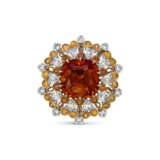 GARNET AND DIAMOND RING - фото 1