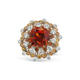 GARNET AND DIAMOND RING - фото 2