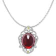 NO RESERVE – TOURMALINE, COLOURED DIAMOND AND COLOURED SAPPHIRE PENDENT NECKLACE - Auction prices