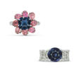 NO RESERVE – COLOURED SPINEL, TOURMALINE AND DIAMOND RING; TOGETHER WITH A COLOURED SPINEL AND DIAMOND RING - Prix ​​des enchères