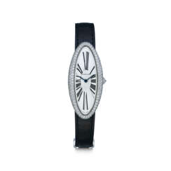 CARTIER DIAMOND 'BAIGNOIRE ALLONGÉE' WRISTWATCH