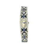 DIAMOND AND SAPPHIRE WRISTWATCH - фото 1