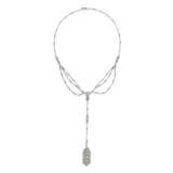 EARLY 20TH CENTURY DIAMOND WATCH PENDENT NECKLACE, BY TIFFANY & CO. - photo 2