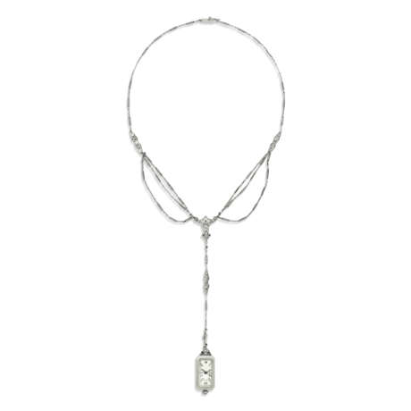 EARLY 20TH CENTURY DIAMOND WATCH PENDENT NECKLACE, BY TIFFANY & CO. - photo 3