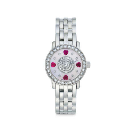 NO RESERVE – CARTIER 'PANTHÈRE DE CARTIER' WRISTWATCH; TOGETHER WITH BLANCPAIN RUBY, DIAMOND AND MOTHER-OF-PEARL 'LADYBIRD' WRISTWATCH - photo 2