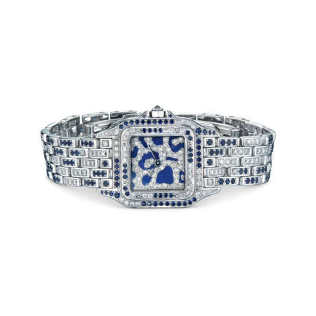 CARTIER DIAMOND AND SAPPHIRE 'PANTHÈRE DE CARTIER' WRISTWATCH - photo 2