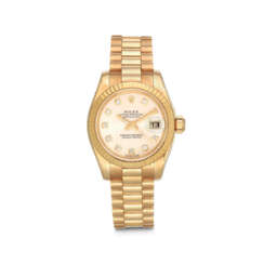 ROLEX DIAMOND AND MOTHER-OF-PEARL 'DATEJUST' WRISTWATCH