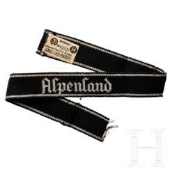 A Cufftitle for Officers of SS Oberabschnitte "Alpenland"