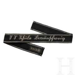 A Cufftitle for SS Officer Candidates for School at Braunschweig, 1st Pattern Officer