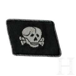 A Right Collar Tab Deathshead for SS Officer of 3rd SS Panzer Division "Totenkopf"