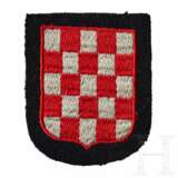 An Arm Shield for Croatian Volunteers, 13th Waffen Mountain Division of SS "Handschar" - photo 1