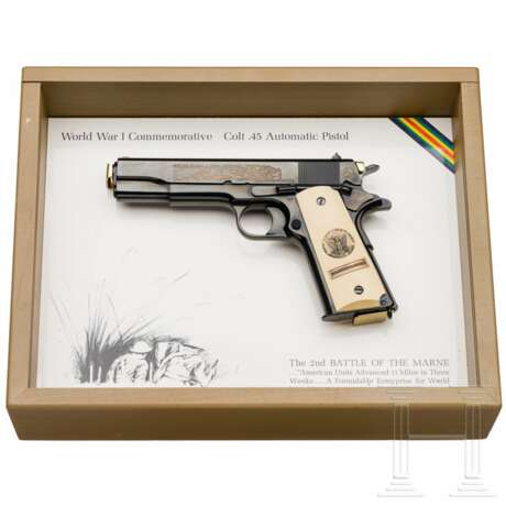 Colt Mod. 1911 Commemorative "The 2nd Battle of the Marne", im Schaukasten - photo 1