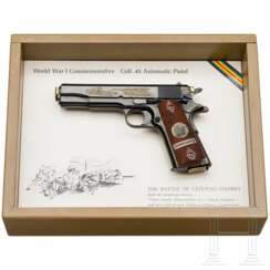 Colt Mod. 1911 Commemorative "Chateau Thierry", im Schaukasten