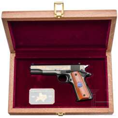 Colt Mk IV Commemorative Texas Departement of Public Safety, in Holzkassette