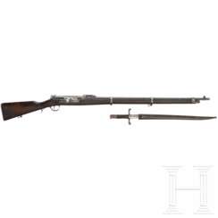 Kropatschek Mod. 1886, OE.W.F.G. Steyr, mit Seitengewehr