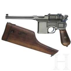 Mauser C96/16 mit Anschlagkasten