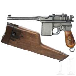 Mauser C96, Mod. 1932/712, mit Anschlagkasten