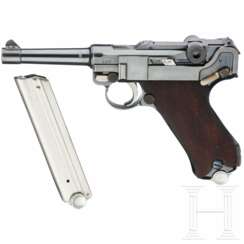 Pistole 08, Mauser, Code "K - S/42", 1. Variante, zwei nummerngleiche Magazine