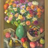 Still life with flowers and fruits Mid-20th century - photo 1