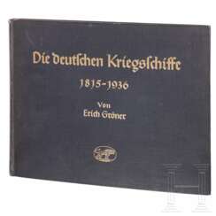 SS-Gruf. Reinhard Heydrich - eigenhändige Tintenunterschrift in "Die deutschen Kriegsschiffe 1815 - 1936", datiert 5.XII.1937