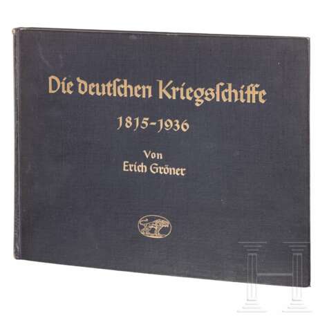 SS-Gruf. Reinhard Heydrich - eigenhändige Tintenunterschrift in "Die deutschen Kriegsschiffe 1815 - 1936", datiert 5.XII.1937 - Foto 1