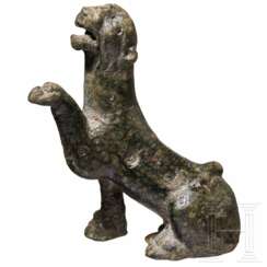 Bronzestatuette eines Panthers, römisch, 2. - 3. Jhdt. n. Chr.