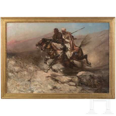 Heinrich Maria Staackmann (1852 - 1940) - Arabische Reiter im Galopp, München, 19./20. Jhdt. - photo 1