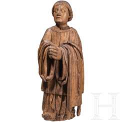 Betende Stifterfigur aus Eichenholz, Frankreich, um 1480