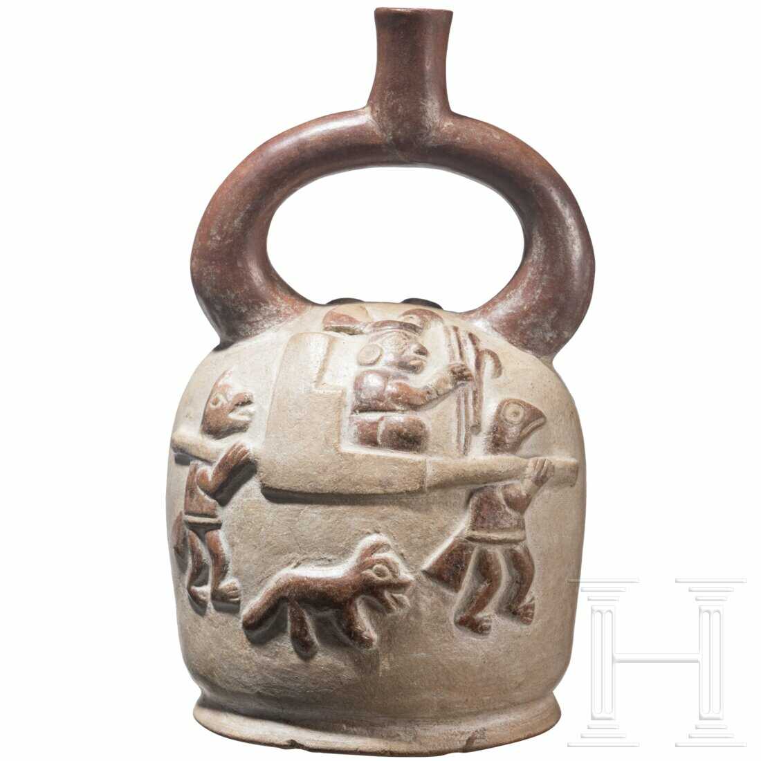 Figurales Tongefäß, peruanische Nordküste, Moche-Kultur, 4. - 8. Jhdt.