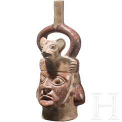 Figurengefäß, peruanische Nordküste, Moche-Kultur, 4. - 8. Jhdt.