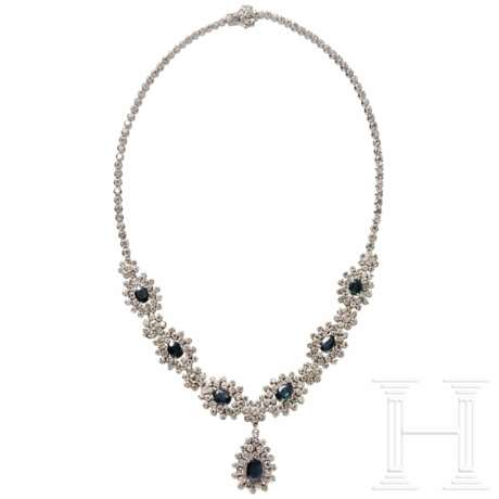 Prunkvolles, wandelbares Collier mit Saphieren und Brillanten (ca. 11,66ct) - фото 1