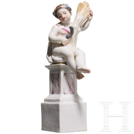 Putto als Allegorie des Sommers, Johann Joachim Kaendler, 1741 (Modell), Meissen, 1774 - 1814 (Ausführung) - photo 1