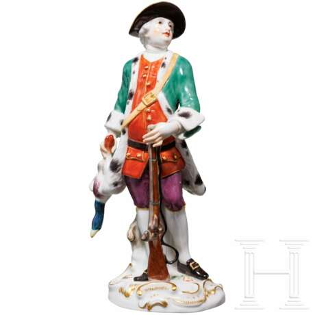 Jäger mit Federvieh, Meissen, 1755 (Modell), Mitte 20. Jhdt. (Ausführung) - photo 1