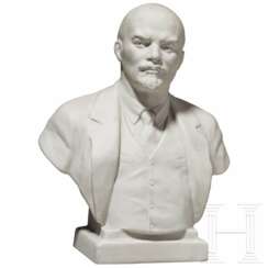 Büste von Wladimir Iljitsch Lenin, Sowjetunion, Leningrad (St. Petersburg), wohl Porzellanmanufaktur Lomonosow, 1959