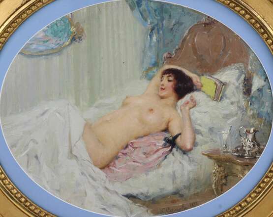 Painting Nude girl, K.Somov, 1897 - Foto 2