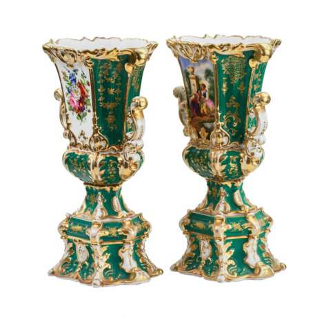 Pair of Vases Gallant age - Foto 1